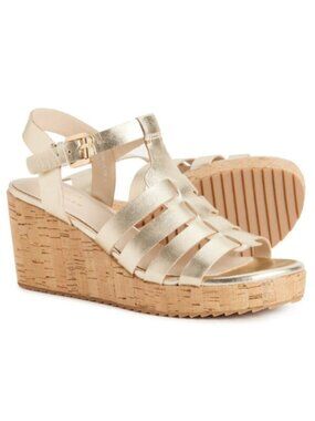 TINA ROSE Sonya Wedge Sandals - Leather (For Women)**New in Original Box